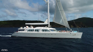 NECKER BELLE 105 Catamaran Yacht Walkthrough [upl. by Ecaidnac447]