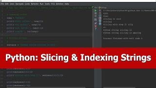 Python Tutorial  Strings [upl. by Vidovic]