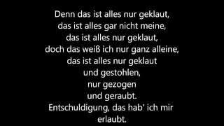 Die Prinzen  Alles nur geklaut  lyrics [upl. by Mur449]