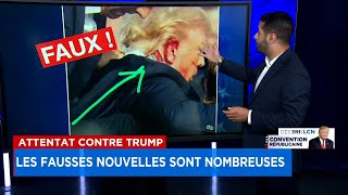 Attentat contre Trump les fausses nouvelles sont nombreuses  Explications 17h [upl. by Aimac780]