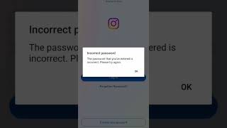 how to fix incorrect password Instagram  incorrect password Instagram problem fix 2024 new update [upl. by Juback]