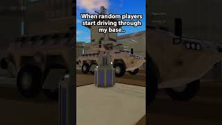 When they drive through my base 💀 roblox wartycoon shorts [upl. by Dorri]