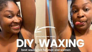 THE BEST WAX KIT FOR MEN AND WOMEN  DIY WAX AT HOME  PRETTYGIRLCAH [upl. by Reni]