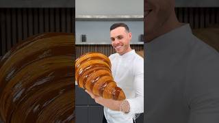 Giant Croissant 🥐 The making of the croissant from the coffee cup video amauryguichon croissant [upl. by Yeldah967]