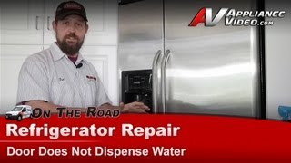 GE Refrigerator Repair  Door Does Not Dispense Water  Saddle Tapping Valve Troubleshooting [upl. by Seyah]