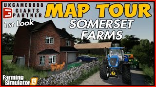 FS19 SOMERSET FARMS Map Review fs19 Mod Map Farming simulator 19 [upl. by Darnok456]