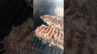 Huge carne asada Flap meat marinated and grilled till it’s perfect food foodie viralvideo wow [upl. by Bathsheeb261]