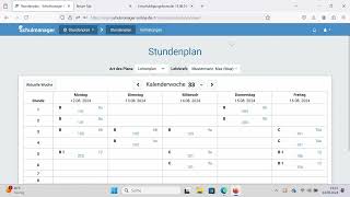 Stundenplan im Schulmanager Gymnasium Landsberg [upl. by Batholomew317]