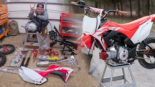 2020 CRF 110 PIT BIKE BUILD  ENTIRE SERIES [upl. by Clary]