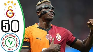 Galatasaray vs Çaykur Rizespor 50  MAÇ ÖZETI  Trendyol Süper Lig 2024 [upl. by Ennove806]