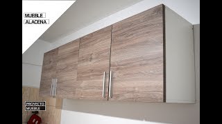 COMO HACER MUEBLE ALACENA PARA COCINA  PROYECTO MUEBLE [upl. by Nodnorb935]