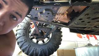 2017 Polaris RZR 900 S Oil Change [upl. by Christabelle]