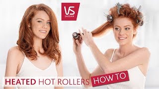 How To Use Heated Hair Rollers To Get Long Lasting Volume  VS Sassoon [upl. by Ayin93]