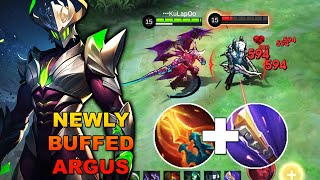 ARGUS Buff Instantly META  Top Global Argus Is Back  Mobile Legends [upl. by Chrisoula]