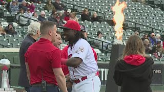 Barnstormers celebrate 22 championship before 23 home opener [upl. by Socrates]