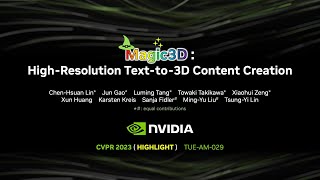 Magic3D HighResolution Textto3D Content Creation CVPR 2023 highlight [upl. by Tletski]