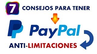 7 Consejos Para Evitar los limites de PayPal [upl. by Llenna]