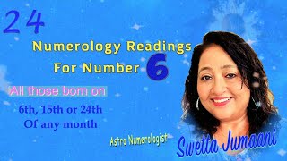 Numerology for No6 With Subtitles मूलांक 6 जन्मांक 6 Birth Date 6 Mulank 6 [upl. by Quinton236]