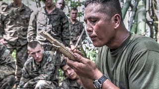 US Marines Learn Jungle Survival Skills From Philippine Marines [upl. by Gib]