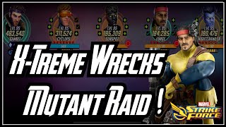 Xtreme Xmen Wreck The Raids Insane Speed Recovery and Damage  Marvel Strike Force [upl. by Radman635]