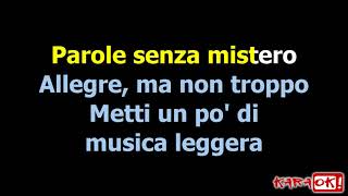 Musica leggerissima Karaoke Version con CORI Colapesce Dimartino by Anthony Bueno [upl. by Micheal]