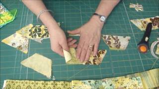 Make a Hexagon Quilt Using the 5quot HalfHex Ruler [upl. by Dewey]