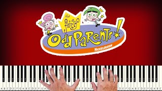 The Fairly Odd parents Theme Song  PIANO TUTORIAL [upl. by Anagrom]