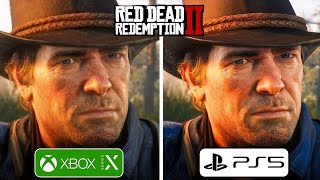 Red Dead Redemption 2 PS5 vs Xbox Series X Graphics Comparison [upl. by Casavant]