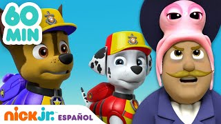 PAW Patrol  ¡1 hora de los MEJORES rescates de la Patrulla Marina Nick Jr en Español [upl. by Ylrehc]