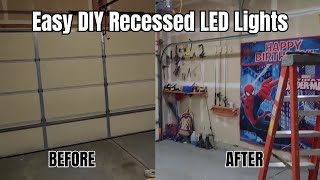 Brighten Up Your Garage Easy DIY LED Recessed Lights Installation Guide [upl. by Etnuad198]