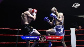 Chrystian Korzeniowski vs Scott Stewart  Muay Thai Full Fight [upl. by Aynek]