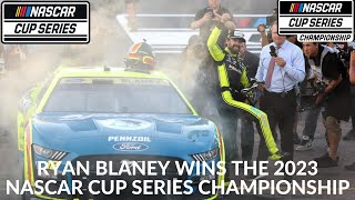 Ryan Blaney Wins The 2023 NASCAR Cup Series Championship [upl. by Aeriell]