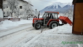 Winterdienst 2017►Lindner kämpft sich durch den Schnee GoProamp HuaweiHD [upl. by Solokin886]