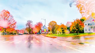 Driving in rain from Lebanon to Claremont New Hampshire USA [upl. by Henriques]