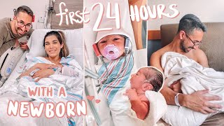 the FIRST 24 HOURS with a NEWBORN at the hospital [upl. by Oreves166]