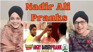 INDIAN reaction to  Angry Barber  Funny Prank By Nadir Ali amp Sanata In  P4 Pakao [upl. by Anitsrik]