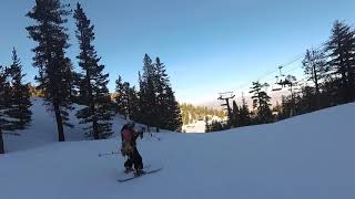 YDXJ0945 Heavenly  Little Dipper in sync with Cowboy through moguls 01222019 [upl. by Linis296]