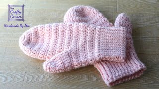 Easy Crochet Mittens Pattern For Beginners [upl. by Navad333]