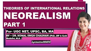 Neorealism I Theory of International Relations I Neorealist Theory [upl. by Cain]