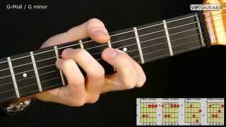 Gitarrenakkorde GMoll Akkord  G minor chord [upl. by Woody]