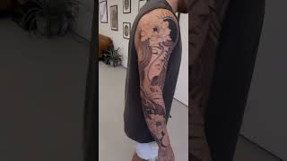 Wonderful Full Arm tattoo design by Nick Tattoos from Sydney tattoo tattooideas tatts tattoode [upl. by Ancell254]