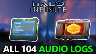 Halo Infinite  All 104 Audio Logs Locations Guide [upl. by Anitsirhcairam]