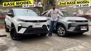 Base Vs 2nd Base New Tata Nexon Smart Vs Pure  ₹2 lakh diff  Review [upl. by Iam55]