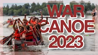 WAR CANOE  Camp Awosting  2023 [upl. by Bonita]