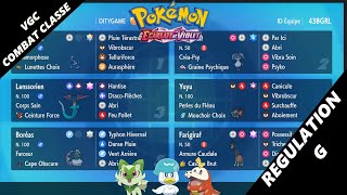 VGC Combat Classé Rental Team Terapagos Regulation G Pokemon Ecarlate amp Violet FR [upl. by Tavey]