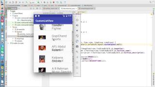 Android Studio Tutorials  44  Custom ListView in Android [upl. by Ahsiet]