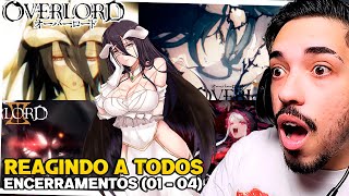 REACT DE TODAS OS ENCERRAMENTOS 01  04  OVERLORD REACTION  REAGINDO AS ENDINGS [upl. by Tutt]