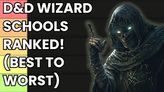 DampD 5e Wizard School Tier List [upl. by Hakeem]