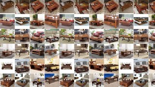 Wooden Centre Coffee Table Design  Living Room Tea Table  Walnut Coffee Table Sofa Side Table [upl. by Awra]