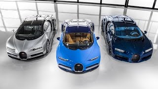 First Chiron customer cars leave the Bugatti Atelier MolsheimDreamFactory [upl. by Ariaz636]